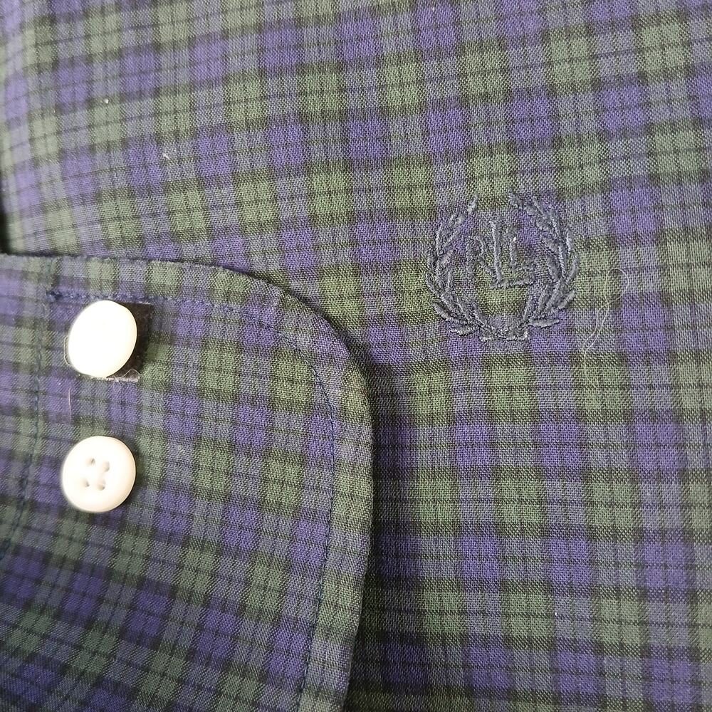 Ralph Lauren Slim Fit Non Iron Button-up Shirt Mens 16.5 34 / 35 LS repaired - Picture 10 of 16